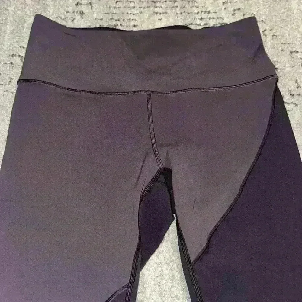 Lululemon Colorblock Wunder Under High Rise Purple size‎ 10
